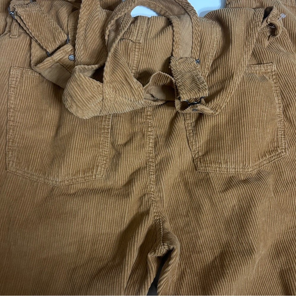 Free People We the Free Tan Corduroy Overalls (size L) - Picture 6 of 9